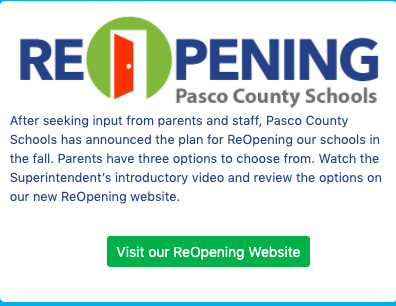 ReOpening Pasco County Schools