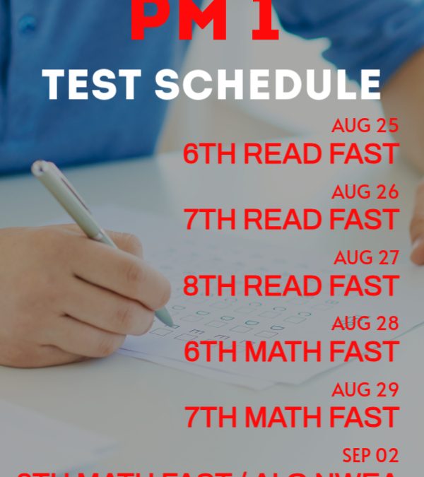 PM1 Testing Dates